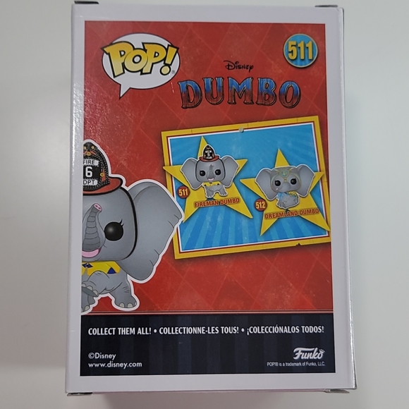 Funko Pop Vinyl Disney Fireman Dumbo 511 - Picture 4 of 4